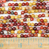 Mookaite Faceted 4mm Round Beads - approx. 8 inch strand, Set B