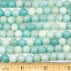 Blue Amazonite 8mm Round Beads - approx. 8 inch strand, Set A