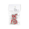 Silver Pewter Enameled 9x16mm Red Sleigh Charms - 10 per bag