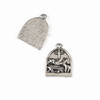 Silver Pewter 16x21mm Nativity Animal Charms - 10 per bag