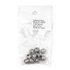 Cherry Tree Beads natural silver stainless steel 8mm guru beads with arches, ZN-65949, 10-piece pack shown in retail packaging.