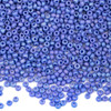 Miyuki 11/0 Round Seed Beads - Frost Opaque Glaze Rainbow Soft Blue, #11-94704-TB, approx. 24 gram tube
