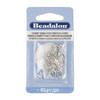 Beadalon Silver Plated Crimp Tubes for Stretch Cord - 2x4mm, 80 pieces 