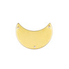 Coated Brass 20x29mm Waxing Crescent Moon Link Components with 3 holes - 6 per bag - CTBPF-009
