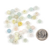 Large Hole Morganite 6mm Round Beads with a 2.5mm Drilled Hole - approx. 8 inch strand