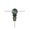 Cherry Tree Beads Matte Fancy Jasper 10mm Guru Bead with 7x10mm Tower - 1 set per bag 
