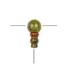 Cherry Tree Beads Unakite 10mm Guru Bead with 7x10mm Tower - 1 set per bag 