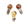 Cherry Tree Beads Crazy Lace Agate 10mm Guru Bead with 7x10mm Tower - 1 set 