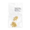 Cherry Tree Beads Coated Brass 16x24mm Hamsa Hand Drop Component - 4 per bag - JG00061c 