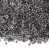  Miyuki 11/0 Gunmetal Mix Delica Seed Beads - #001, 7 gram tube 