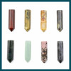 Cherry Tree Beads Gemstone 8x31mm Flat Top, Top Drilled Single Terminated Hexagonal Point Pendant - 1 per bag 