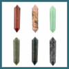 Cherry Tree Beads Natural Gemstone 8x40mm Top Drilled Double Terminated Hexagonal Point Pendant - 1 per bag  Cherry Tree Beads Natural Gemstone 8x40mm Top Drilled Double Terminated Hexagonal Point Pendant - 1 per bag