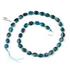 Apatite 8x9-10mm Faceted Oval Beads - 4mm thick, 16 inch strand