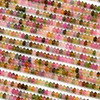 Cherry Tree Beads Rainbow/Watermelon Tourmaline 2x3mm Faceted Saucer Beads - 15 inch strand 
