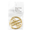 Raw Brass 43x45mm Hoop Components with 2 Bars - 4 per bag - CTBXJ-060