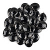 Onyx 22x30mm Faceted Free Form Drop with a Gun Metal Plated Brass Bezel and Loop - 1 per bag