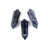 Sodalite 17x50mm Top Drilled Double Terminated Hexagonal Point Pendant - 1 per bag