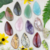 Cherry Tree Beads Natural Gemstone 25x50mm Top Front Drilled Free Form Pendant - 1 per bag 