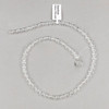 Crystal 4x6mm Clear Faceted Heishi Beads - 16 inch strand