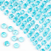 Crystal 5x8mm Aqua Blue Faceted Heishi Beads - 16 inch strand