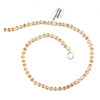 Crystal 4x6mm Champagne Faceted Heishi Beads - 16 inch strand