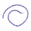 Crystal 4x6mm Opaque Cornflower Blue Faceted Heishi Beads with an AB finish - 16 inch strand