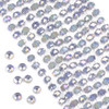 Crystal 4x6mm Opaque Blue Grey Faceted Heishi Beads with an AB finish - 16 inch strand