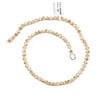 Crystal 4x6mm Opaque Honey Kissed Cream Faceted Heishi Beads - 16 inch strand