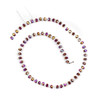 Cherry Tree Beads Crystal 4x6mm Opaque Raspberry Red Faceted Heishi Beads with an AB finish - 16 inch strand 