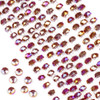 Crystal 4x6mm Opaque Raspberry Red Faceted Heishi Beads with an AB finish - 16 inch strand