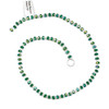Crystal 4x6mm Opaque Ming Jade Green Faceted Heishi Beads with an AB finish - 16 inch strand