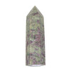Cherry Tree Beads Ruby Zoisite Crystal Point Tower - approx. 3.5 inches, 1 piece 