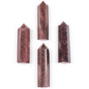 Strawberry Quartz Crystal Point Tower - approx. 3-4 inches, 1 piece