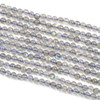 Blue Labradorite 3mm Round Beads - 15 inch strand