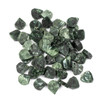 Cherry Tree Beads Green Charoite approximately 13x14mm Rough/Not Polished Top Drilled Teardrop Pendants - 1 pair/2 pieces per bag 