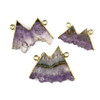 Cherry Tree Beads Amethyst 26x39-32x44mm Mountain Landscape Pendant - 1 per bag 