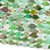 Chrysoprase 10x15mm Irregular Oval Beads - 16 inch knotted strand