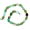 Chrysoprase 10x15mm Irregular Oval Beads - 16 inch knotted strand