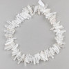 Quartz Unpolished 6x25-8x22mm Top Drilled Point/Stick Beads - 16 inch strand