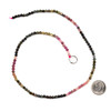 Cherry Tree Beads Multicolor Rainbow Tourmaline 3mm Faceted Round Beads - 15 inch strand 