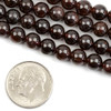 Cherry Tree Beads Garnet 6mm Mala Round Beads - 115 beads per strand