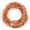 Cherry Tree Beads Sunstone 6mm Mala Round Beads - 115 beads per strand 
