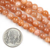 Cherry Tree Beads Sunstone 6mm Mala Round Beads - 115 beads per strand 