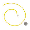Crystal 2x2mm Opaque Lemon Zest Rondelle Beads with an AB finish - Approx. 15 inch strand