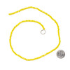 Crystal 2x3mm Opaque Lemon Zest Rondelle Beads with an AB finish - Approx. 15.5 inch strand