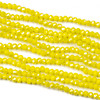 Crystal 2x3mm Opaque Lemon Zest Rondelle Beads with an AB finish - Approx. 15.5 inch strand