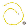 Crystal 3x4mm Opaque Lemon Zest Rondelle Beads with an AB finish - Approx. 15.5 inch strand
