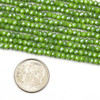 Crystal 2.5x3mm Opaque Pear Green Rondelle Beads - Approx. 15 inch strand
