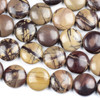 Cherry Tree Beads Purple Cherry Creek Jasper 20mm Coin Beads - 16 inch strand 
