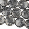 Cherry Tree Beads Black Labradorite/Larvikite 30mm Coin Beads - 15 inch strand 